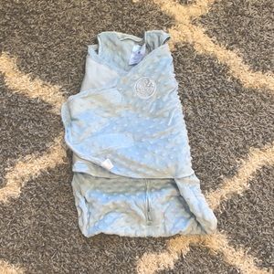 Halo sleep sack plush dot velboa swaddle